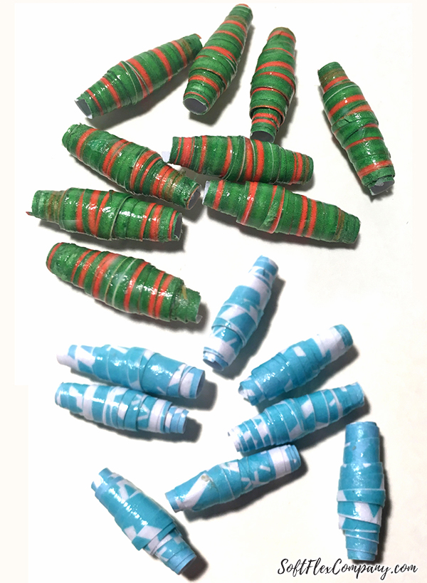 Handmade Holiday Paper Beads by Kristen Fagan