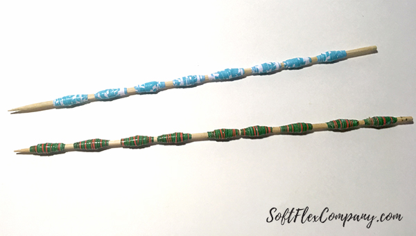 Handmade Holiday Paper Beads by Kristen Fagan