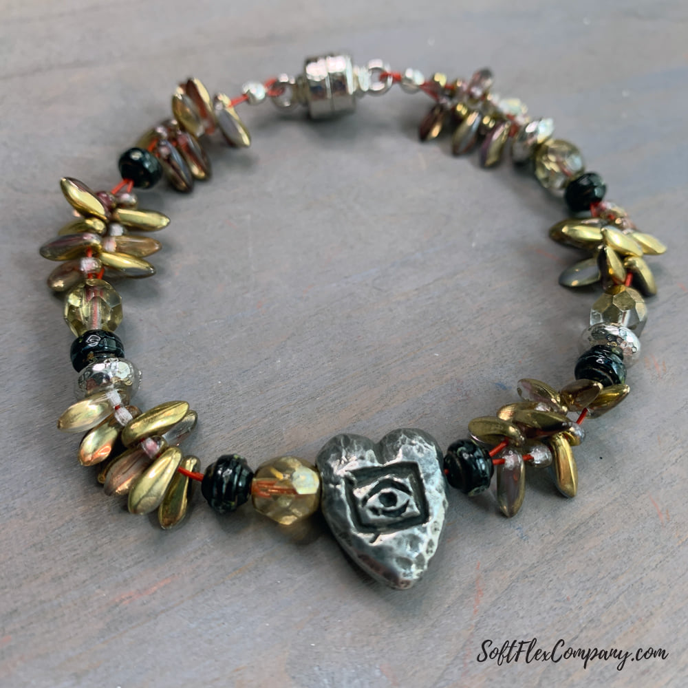 Protect Your Heart Beaded Bracelet by Kristen Fagan