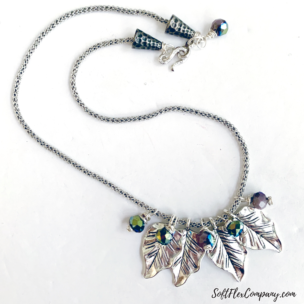 Purple Petal SilverSilk Necklace by Kristen Fagan