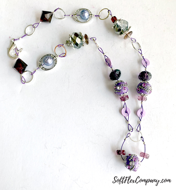 Purple Polka Dot Necklace by Kristen Fagan