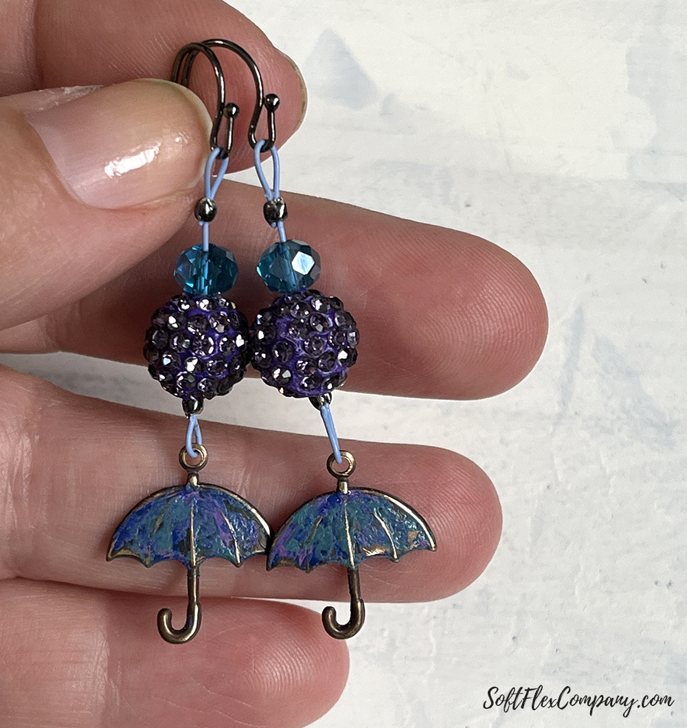 Rainy Day Blues Earrings by Kristen Fagan