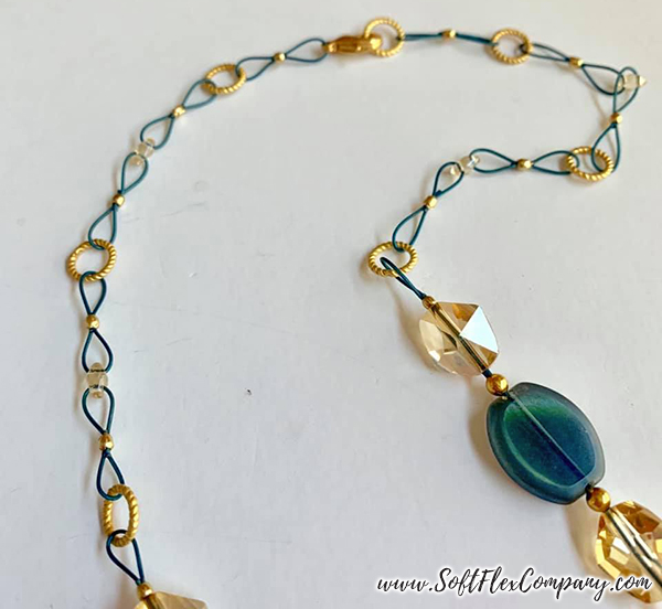 SoftFlex Wire Super Duo Bead Chain Necklace by Kristen Fagan