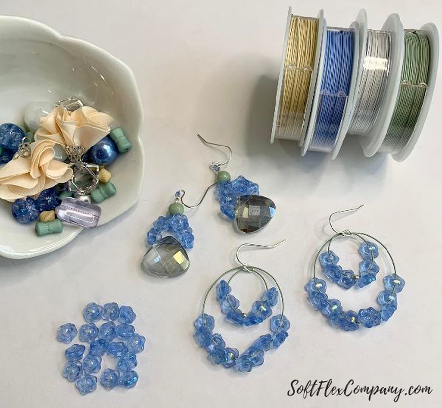 Spring Flower Drop Earrings by Kristen Fagan