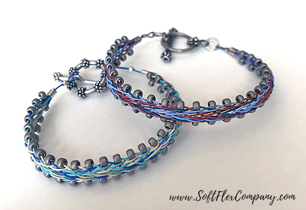 Square Kumihimo Flat Braided Bracelets by Kristen Fagan