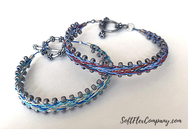 Square Kumihimo Flat Braided Bracelets by Kristen Fagan