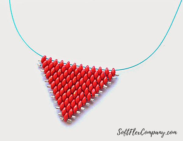 SuperDuos Woven Triangle Necklace by Kristen Fagan