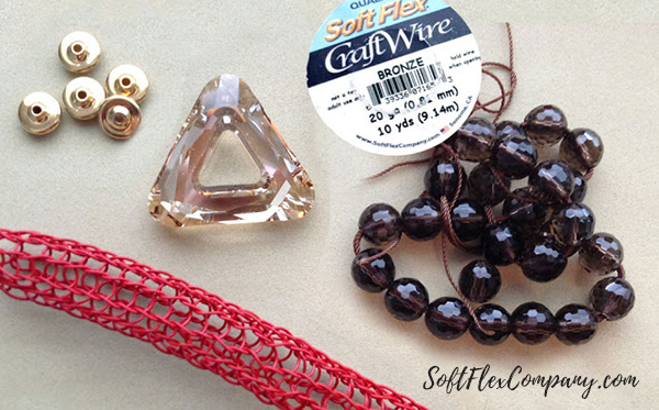 Swarovski Cosmic Triangle Crystal Knit Bangle by Kristen Fagan
