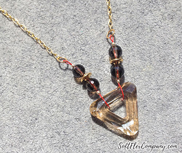 Swarovski Cosmic Triangle Crystal Necklace by Kristen Fagan
