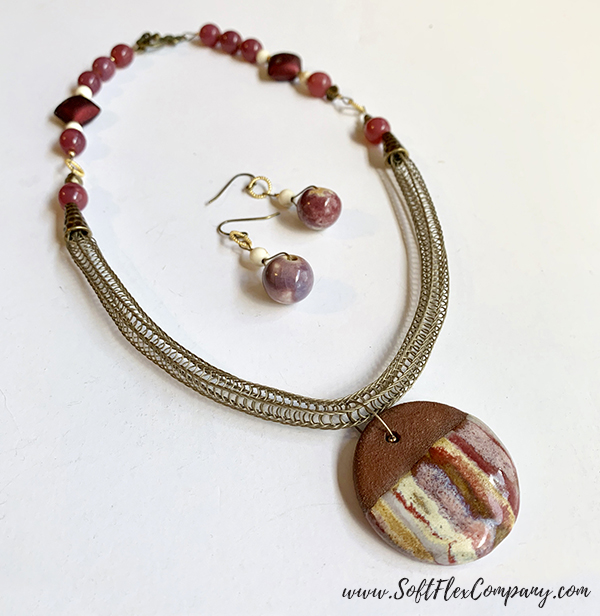 Knitted Soft Flex Beading Wire Necklace by Kristen Fagan