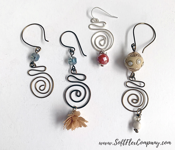 WigJig Spiral Earrings by Kristen Fagan