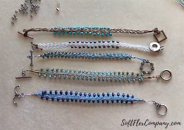 Kumihimo Bracelets with Soft Flex Beading Wire