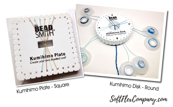 Kumihimo Kit Includes Template, Assorted Beads and Cord