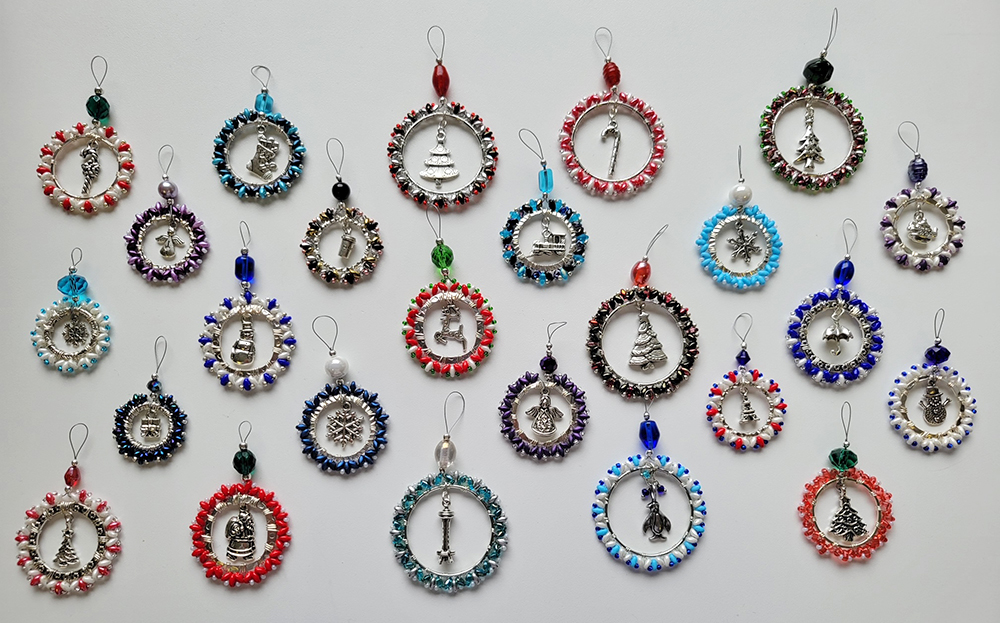 Seed Bead Ornament Designs by Lahalla S.