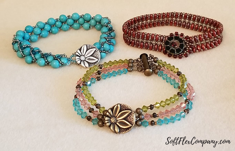 Make a Multi Strand Bracelet & Earrings using a Bead Mix with Cones - Soft  Flex Company