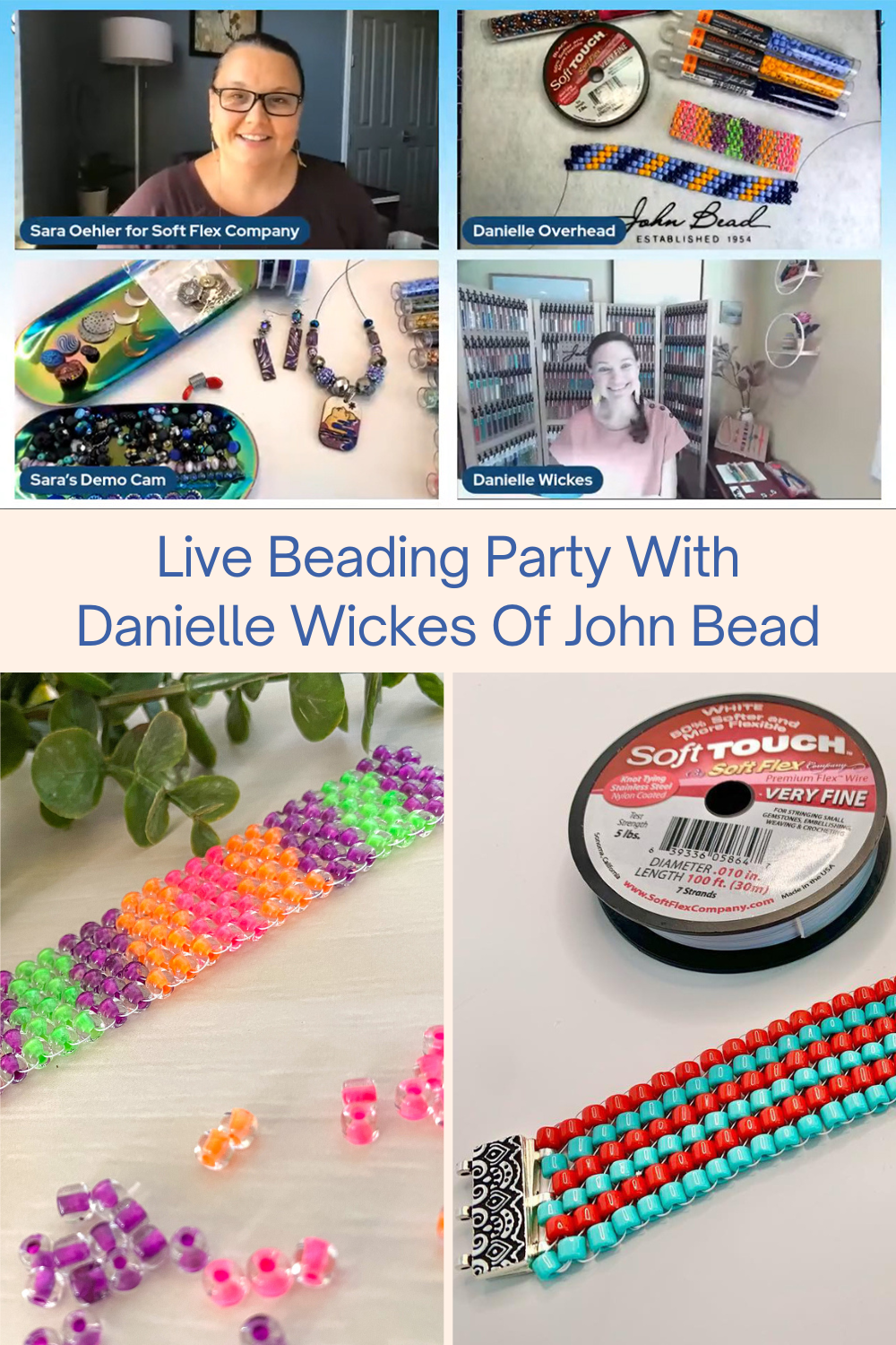 Live Beading Party With Danielle Wickes Of John Bead Collage