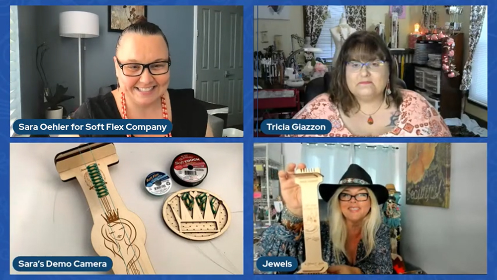 Live Beading Party with Juliana Avelar of Jewel Loom, Designer Tricia Giazzon and Sara Oehler