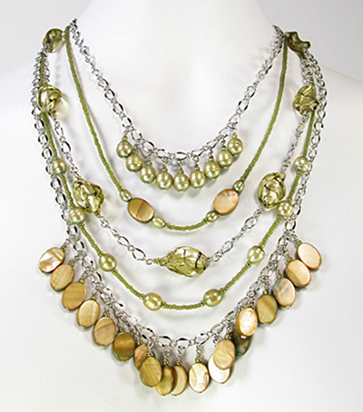 Multi-Strand Necklace by Jamie Cloud Eakin