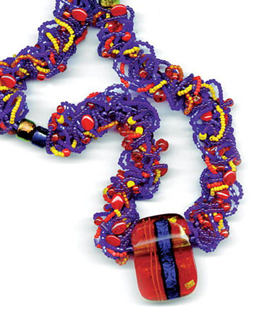 Necklace by Margie Deeb (based on a technique by Diane Fitzgerald)