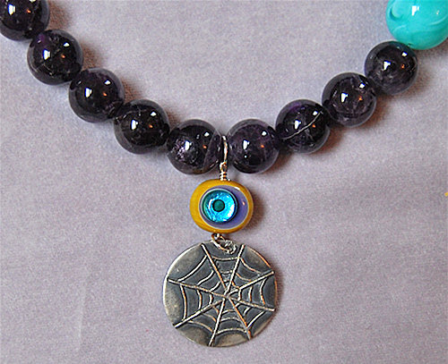 Blue Moon Necklace by Melissa J. Lee