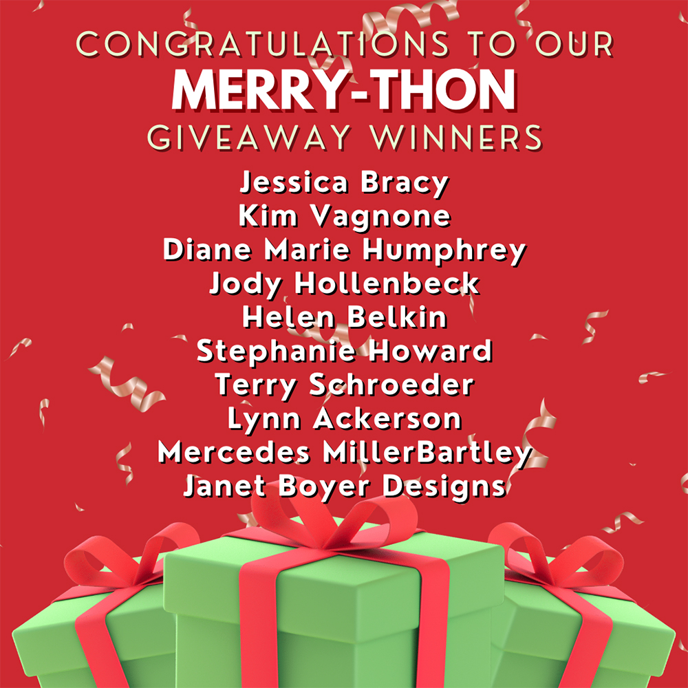 Merry-Thon Giveaway Winners