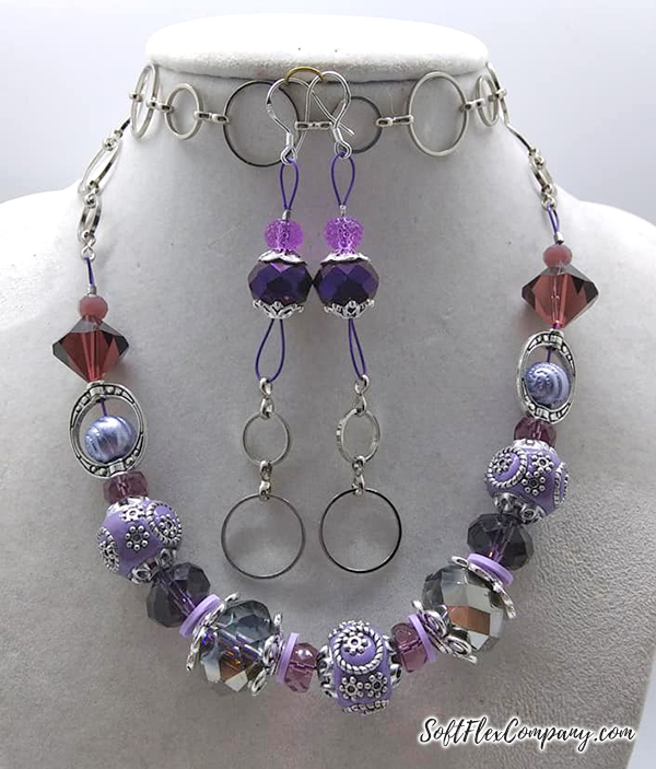 Purple Polka Dot Jewelry by Michelle Harrington