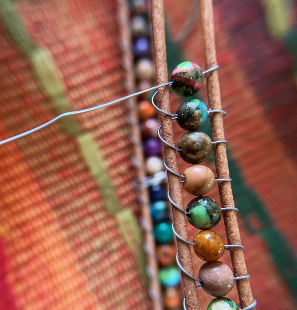 Soft Flex Beading Wire on a Mirrix Looms