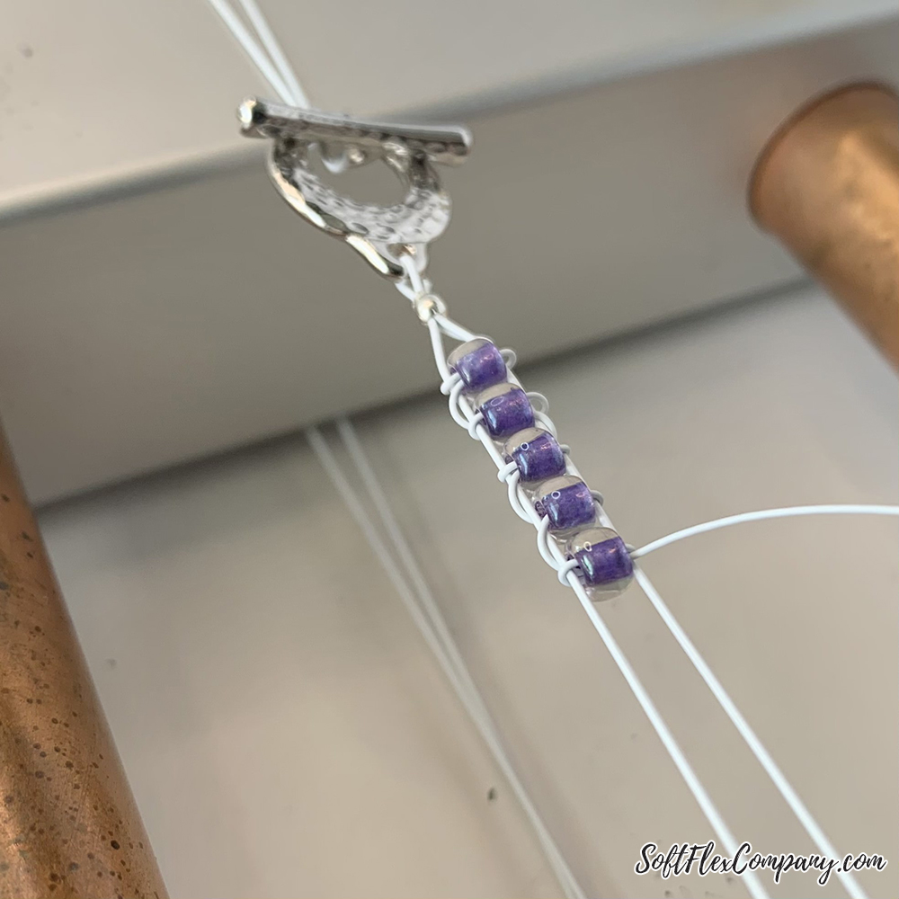 Project using the Mirrix Loom and Soft Flex Beading Wire by Sara Oehler