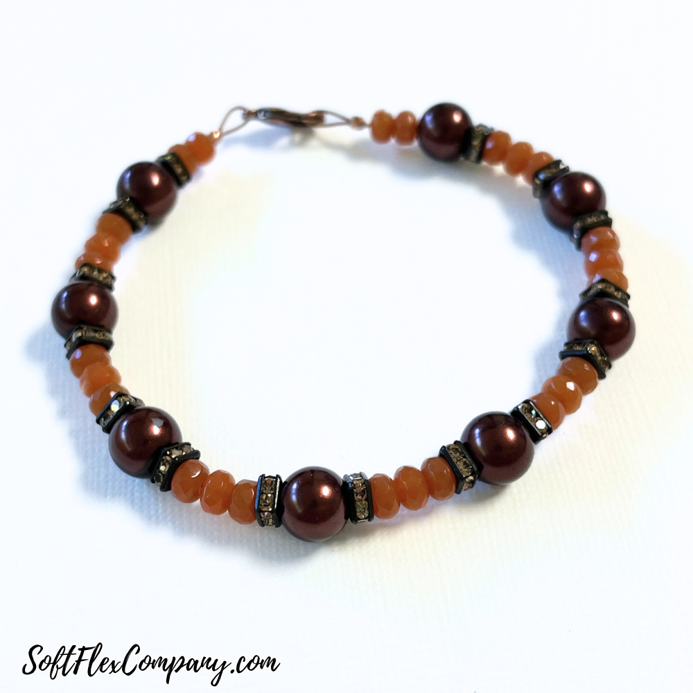 Mocha Mousse Beaded Bracelet by Kristen Fagan