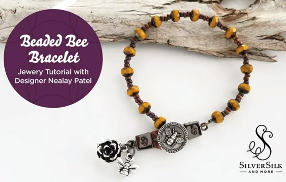 Beaded Bee Bracelet by Nealay Patel