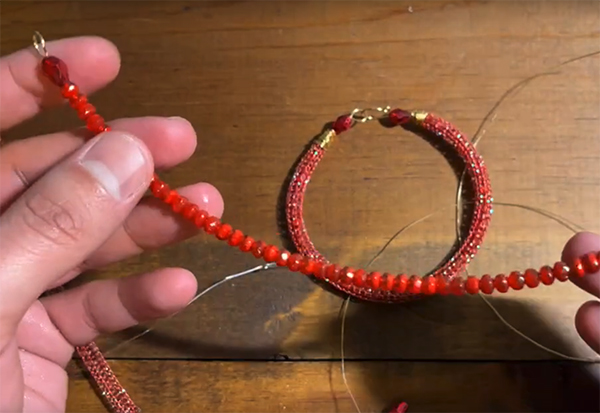 Hollow Mesh Bangles by Nealay Patel