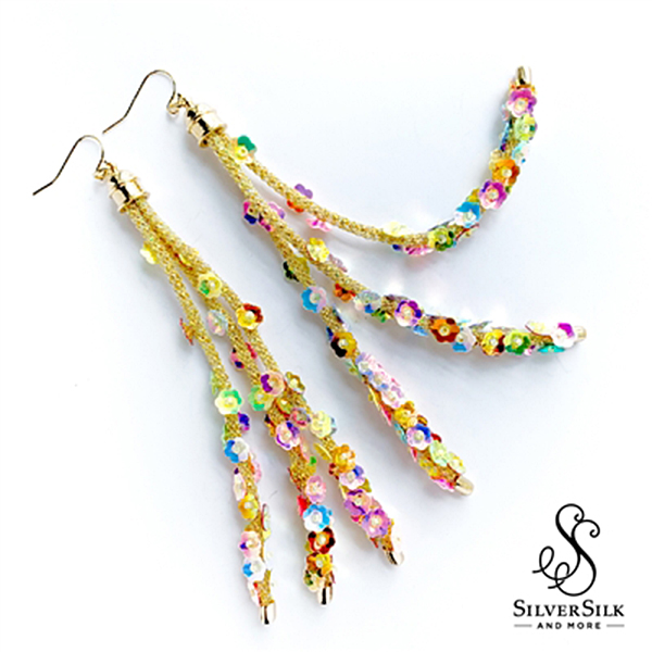 SilverSilk Flower Power Earrings by Nealay Patel