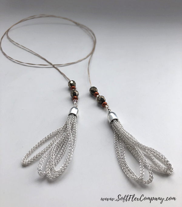 SilverSilk Hollow Mesh and Soft Flex Beading Wire Necklace by Nealay Patel