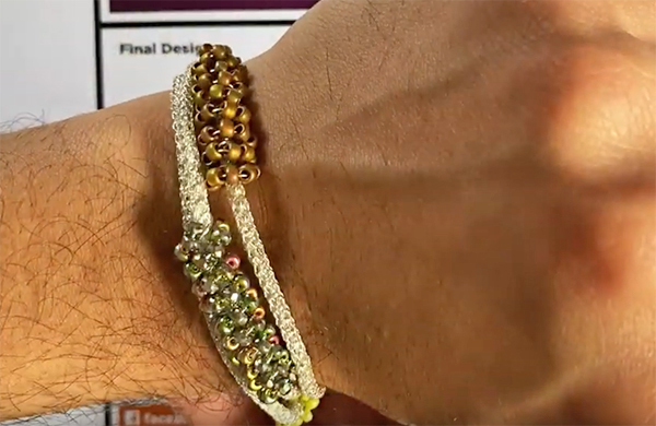 SilverSilk Seed Bead Wrap Bracelet by Nealay Patel