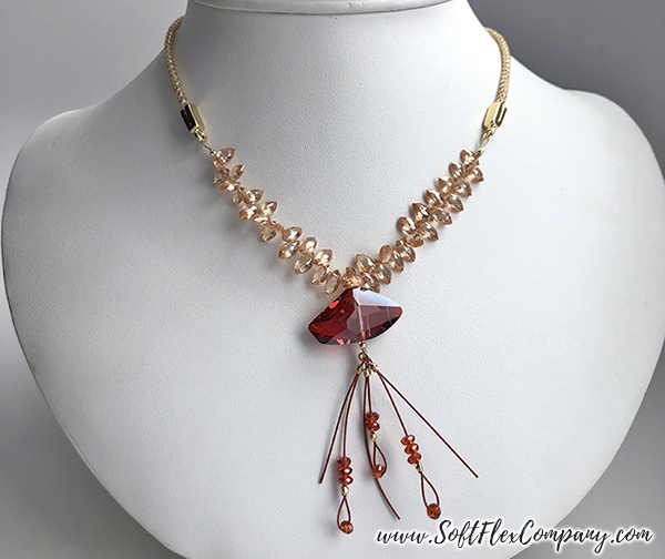 SilverSilk Hollow Mesh and Soft Flex Beading Wire Necklace by Nealay Patel