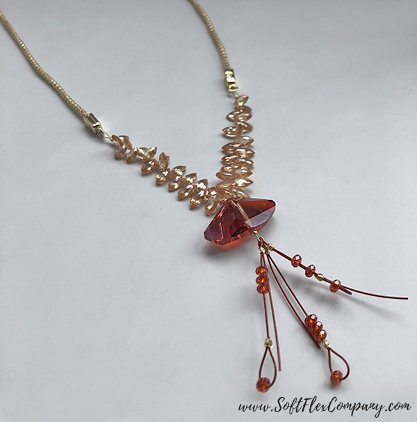 SilverSilk Hollow Mesh and Soft Flex Beading Wire Necklace by Nealay Patel