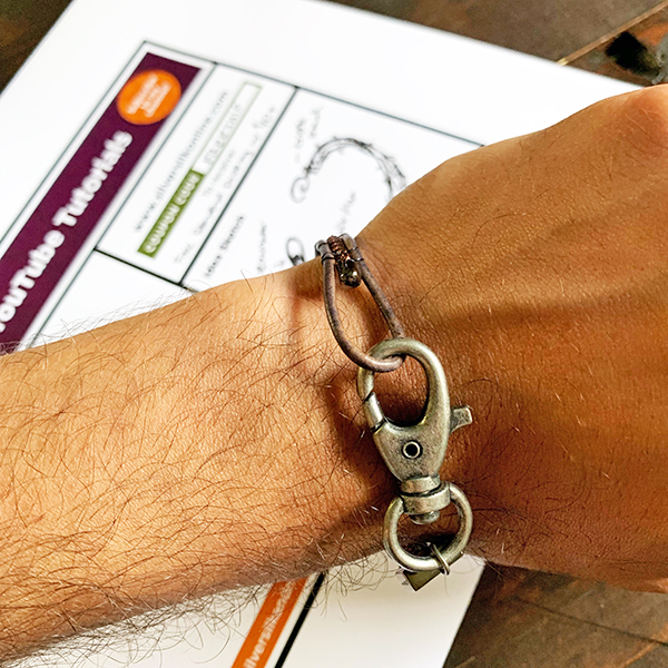 SilverSilk Capture Chain, Soft Touch Wire and Leather Bracelet by Nelay Patel