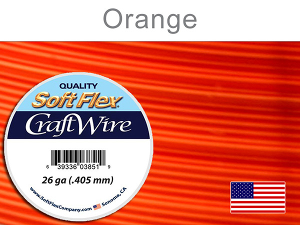 Orange Soft Flex Craft Wire in Closeout