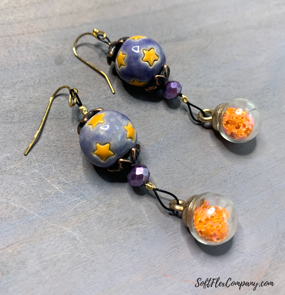 Halloween Stars Earrings by Kristen Fagan