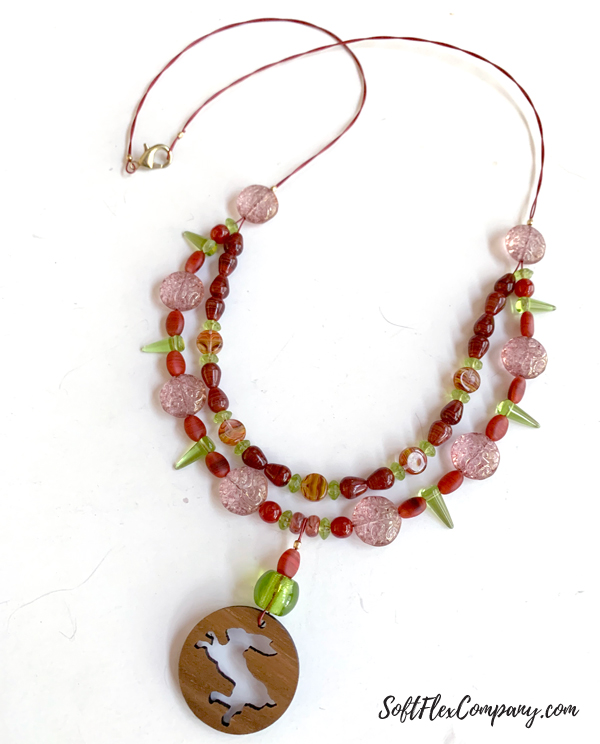 DIY Hand Painted Wood Pendant and Soft Flex Beaded Necklace - Soft Flex  Company