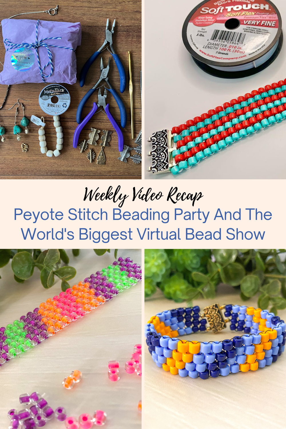 Peyote Stitch Beading Party And The World's Biggest Virtual Bead Show Collage