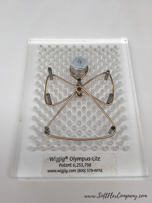 Soft Flex Craft Wire Angel Ornament On WigJig Board