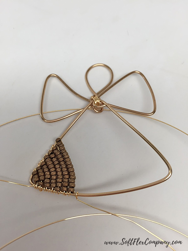 Soft Flex Craft Wire Angel Ornament Adding Beads