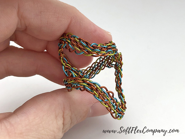 Craft Wire Kumihimo Rainbow Ring by James Browning