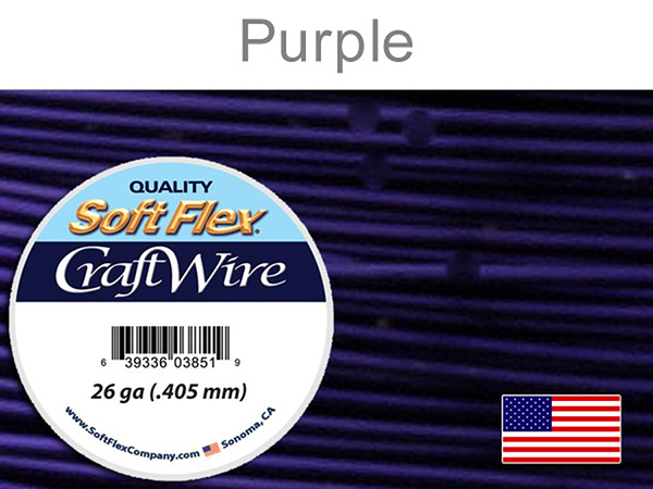 Purple Soft Flex Craft Wire in Closeout