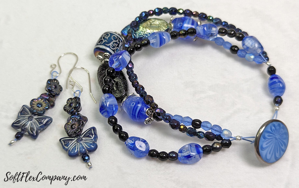 Rainy Day Blues Jewelry Design by Rebecca Foster