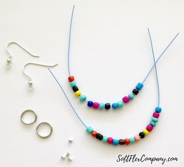 How to Make Simple Dangle Earrings with Beads, Soft Flex and Jump Rings ...