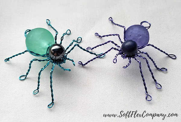 Soft Flex Craft Wire Spiders by Rosanna Brafford