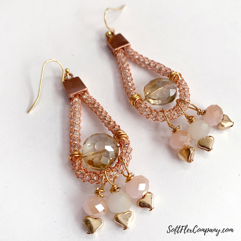 Rosé All Day SilverSilk Earrings by Kristen Fagan