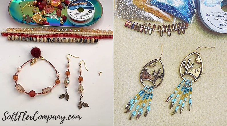 Foxy Jewelry by Sara Oehler & Seed Bead Desert Earrings by Kristen Fagan